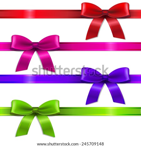 Big Set Ribbons Stock Photo 245709148 : Shutterstock