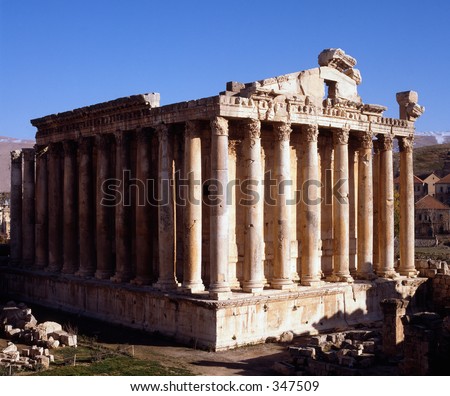 Temple of Bacchus at Heliopolis, Lebanon - mid 2nd century BC. Best preserved Roman temple in the world