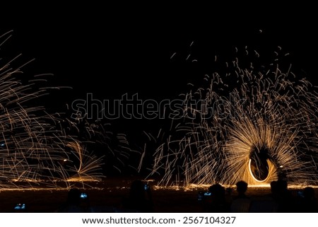 Similar – Image, Stock Photo Fire Dance Adventure