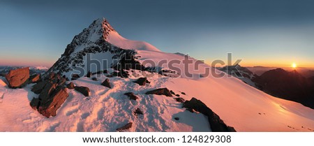 mountains, nature, landscape, outdoor , Alps, sunrise, snow