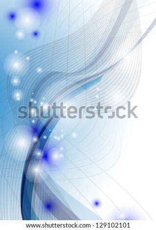 Blue wave abstract background.