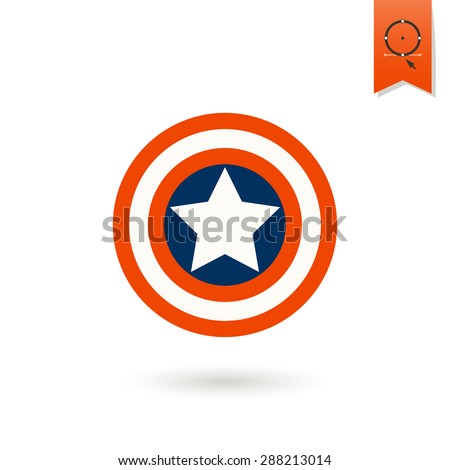 4th of July, Independence Day of the United States, Simple Flat Icon. Star Vector