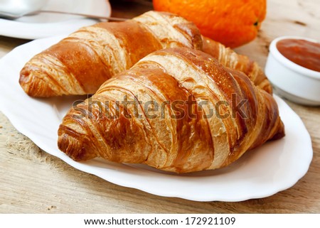 French Croissants, Delicious French Breakfast