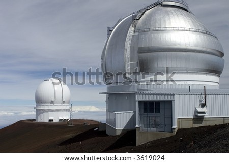 Canada-France-Hawaii Telescope and Gemini Telescope, Mauna Kea, Hawaii