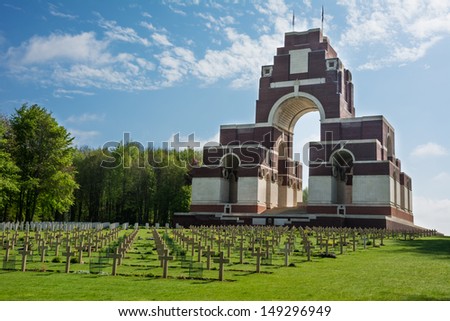 Thiepval Memorial to the First World War soldiers 1914-1918