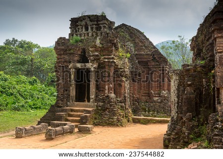 Hindu Temple at My Son, Vietnam built during Champa Kingdom
