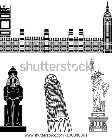 world attractions and famous buildings