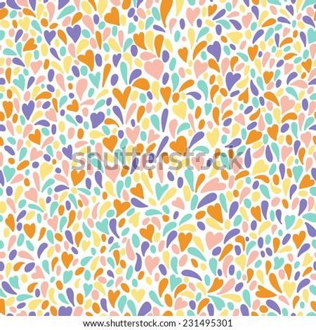 Colorful seamless pattern with abstract splash. Can be used for desktop wallpaper or frame for a wall hanging or poster,for pattern fills, surface textures, web page backgrounds, textile and more.