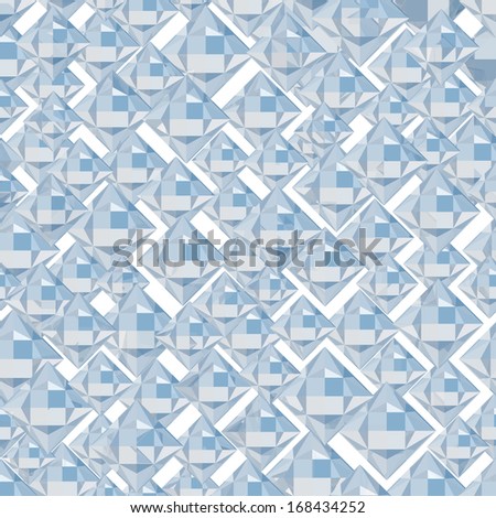 Abstract blue crystal geometric background
