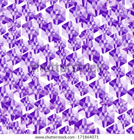 Abstract violet crystal geometric background