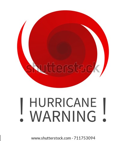 Hurricane indication. Graphic banner of hurricane warning. Icon, sign, symbol, indication of the hurricane, vortex, tornado
