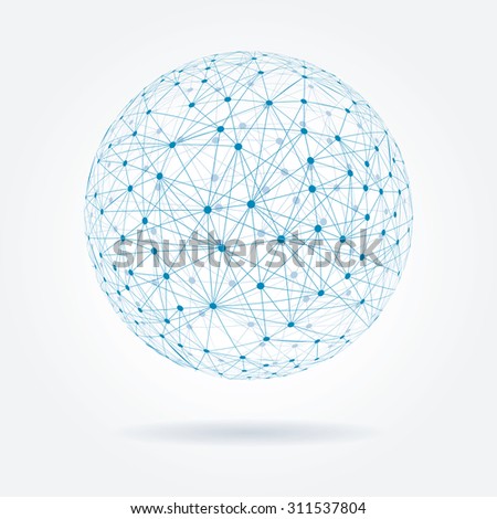 Abstract sphere vector illustration.