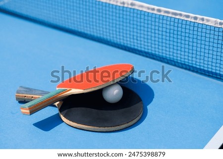 Similar – Image, Stock Photo Table tennis table in forest