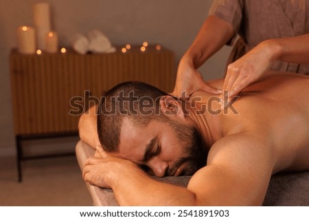 Similar – Foto Bild Männliche Therapeut tun Massage für Patienten