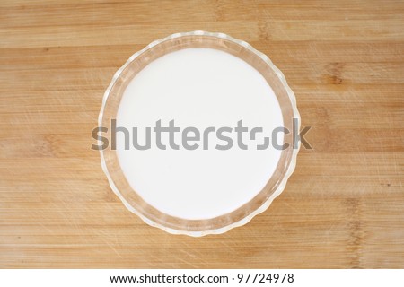 A bowl of milk