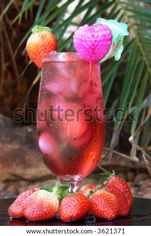 strawberry tropical drink