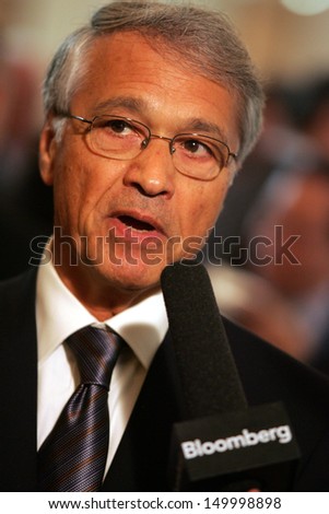 VIENNA - SEPT 11: Algerian oil minister Chakib Khelil arrives at the 142nd meeting of the Organization of Petroleum Exporting Countries (OPEC) in Vienna, Austria, on Monday, September 11, 2006.