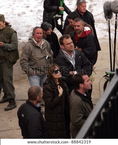 BUDAPEST - NOVEMBER 4: Angelina Jolie, in her directorial debut, on the set of her Bosnian war love movie currently in production in Budapest, Hungary, on Thursday, November 4, 2010.
