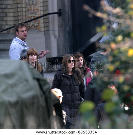 BUDAPEST - OCTOBER 13: Angelina Jolie, in the role of director, on the set of her Bosnian war drama currently in production in Budapest, Hungary, on Wednesday, October 13, 2010. Photographer: Northfoto