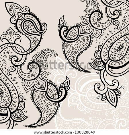Royalty free Vector contour illustration doodle 
