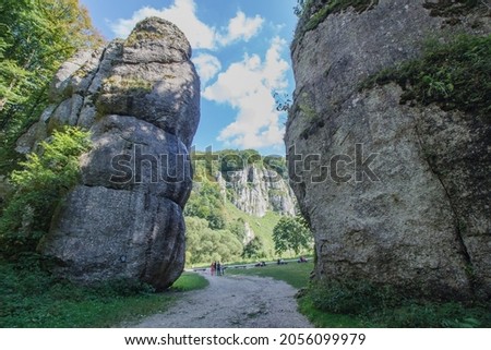 Rocks in Ojcow National Park Zdjęcia stock © 