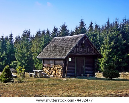 Silent cabin in the Czech woods