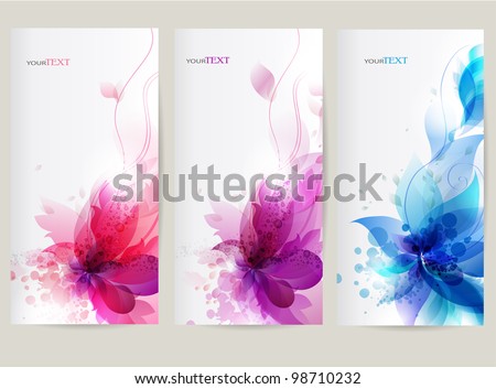 vector background with Flower .