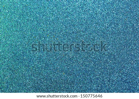 Turquoise glitter for texture or background