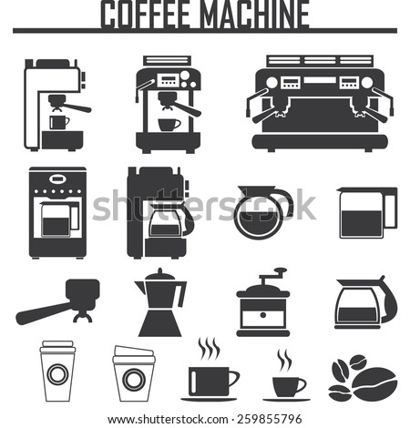 coffee machine icons