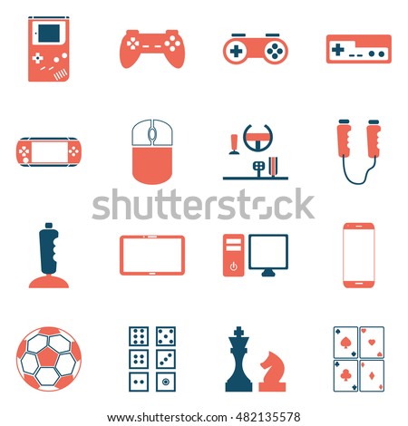 Game Entertaining Icons