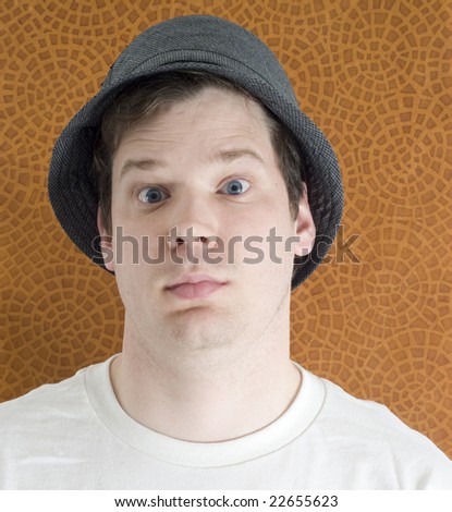 Man with Scared Expression