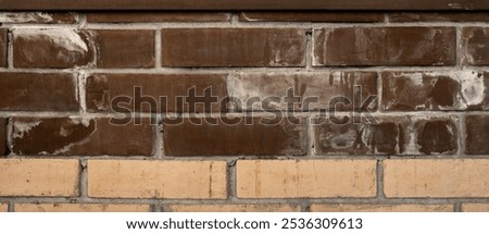 Similar – Image, Stock Photo Moisture in the masonry or a secret message?