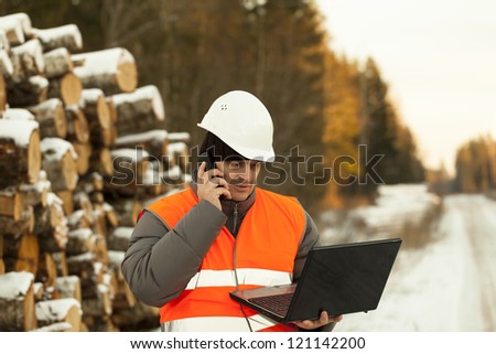 Similar – Image, Stock Photo Branch Manager Ladder