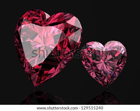 Pink diamond (high resolution 3D image)
