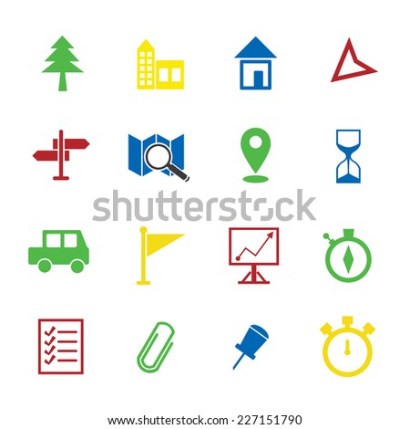 Map Icon Stock Vector 227151790 : Shutterstock