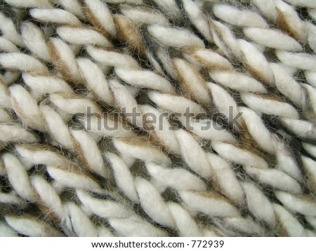 Diagonal wool texture extreme close-up