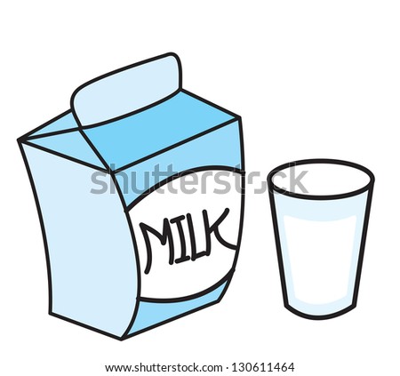 Milk Carton clip art Free Vector / 4Vector