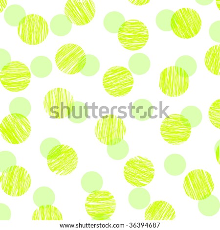 polka dots in green lines and solid color