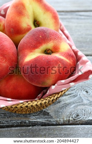 fresh juicy peach fig, food closeup