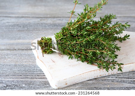 Bunch of fragrant thyme, spice herb