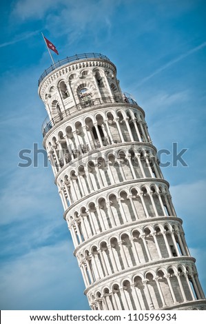 Pisa tower isolated