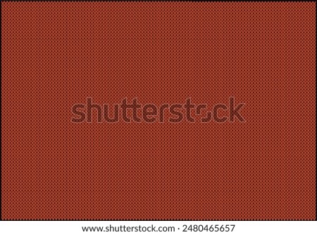 Geometric knitted texture color Tomato Cream collection fall 2024 winter 2025. Seamless knitted pattern for clothing, covering notepad covers, wallpaper. Advertising. Vector illustration 