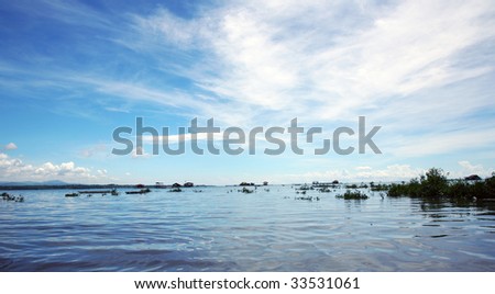 Seascape in pacific island