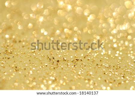 golden glitter sparkles dust  background