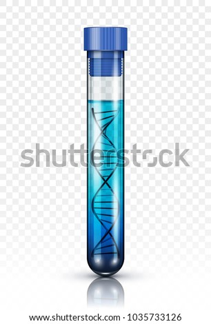 DNA molecule in test tube Foto stock © 