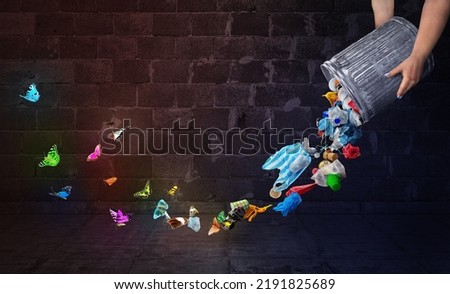 Similar – Image, Stock Photo ¡Trash! | Art of the Fugue