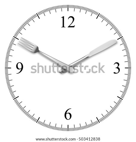 Similar – Image, Stock Photo Clock made with plate and straws on yellow background