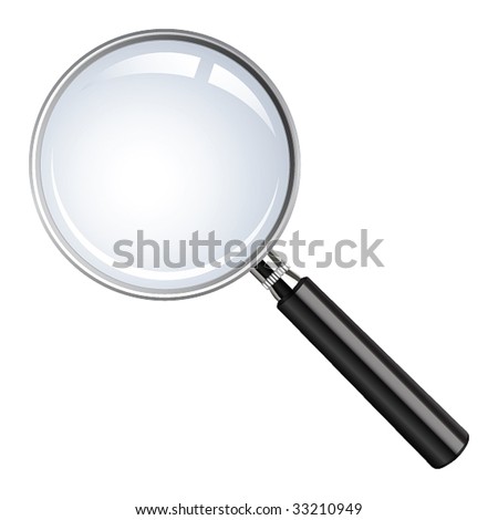 Realistic Vector Magnifying Glass - 33210949 : Shutterstock