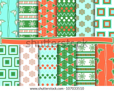 Abstract Vector Set Of Scrapbook Paper - 107033510 : Shutterstock