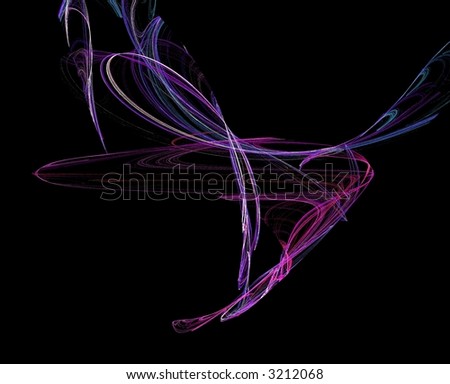 purple waving fractal background